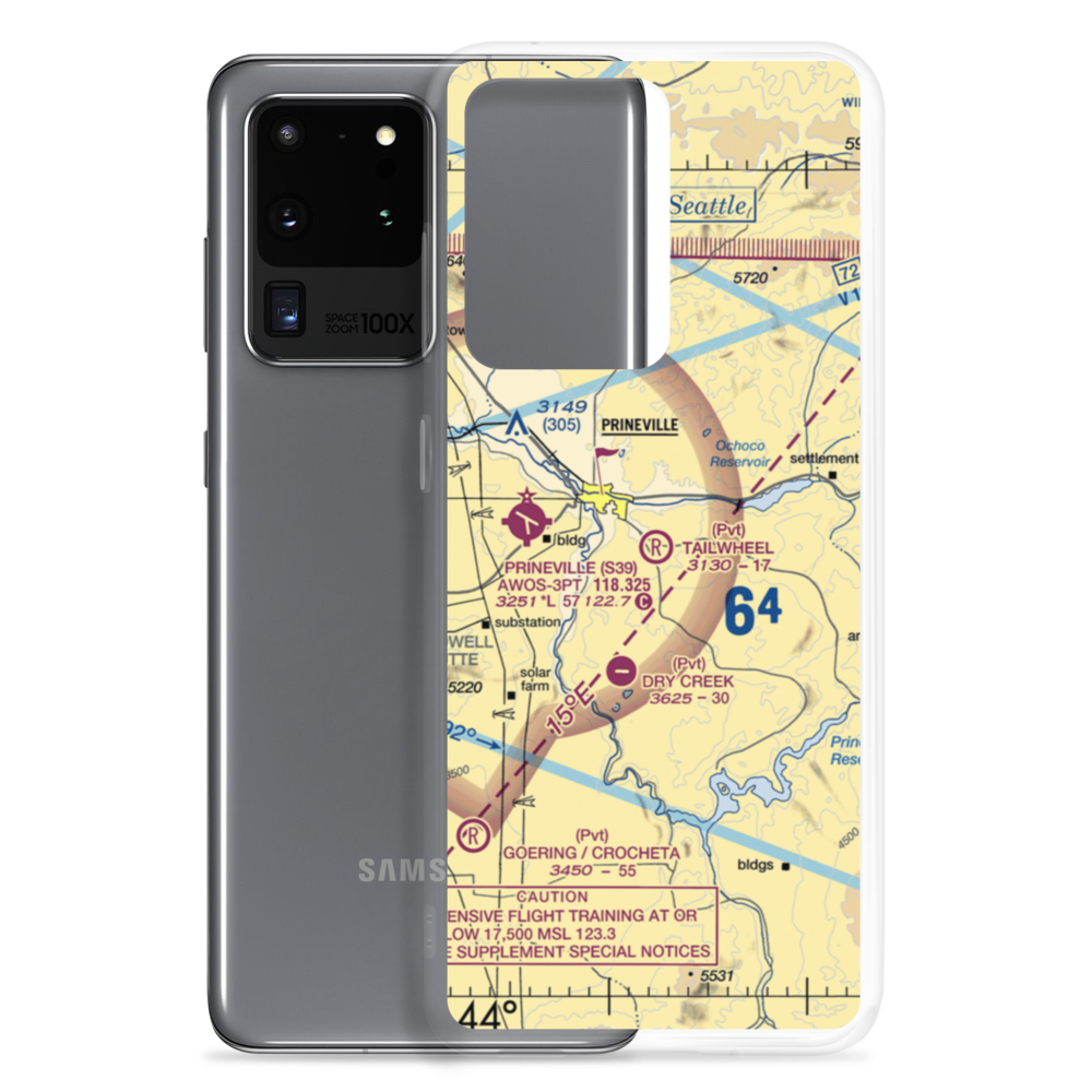 Tailwheel Airport (6OR4) VFR Sectional Samsung Case Samsung Galaxy S20 Ultra model shown