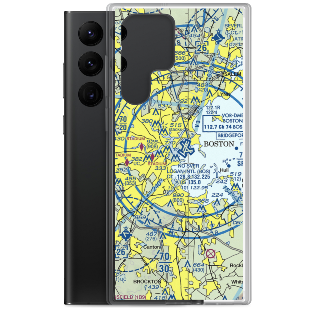 Tailwind Boston Seaplane Base (MA17) VFR Sectional Samsung Case Samsung Galaxy S22 Ultra model shown
