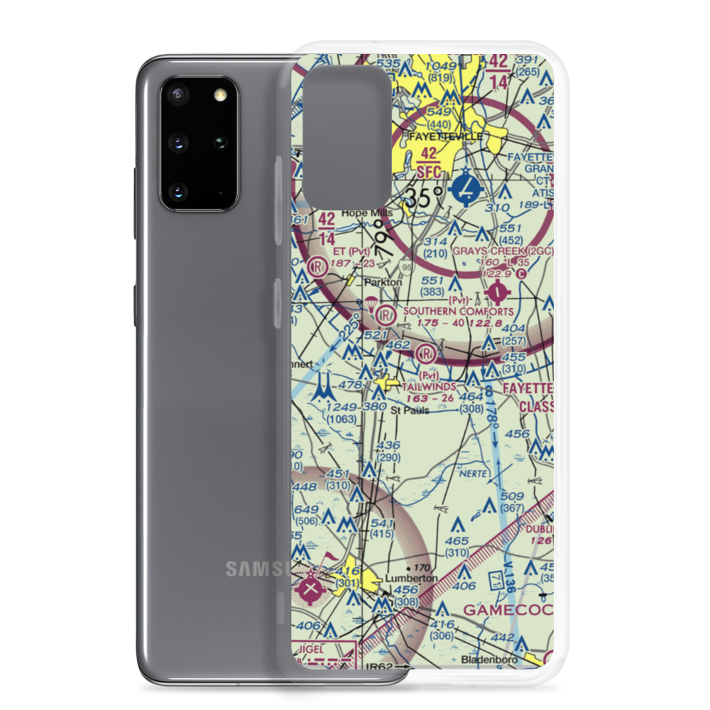 Tailwinds Airport (06NC) VFR Sectional Samsung Case Samsung Galaxy S20 Plus model shown
