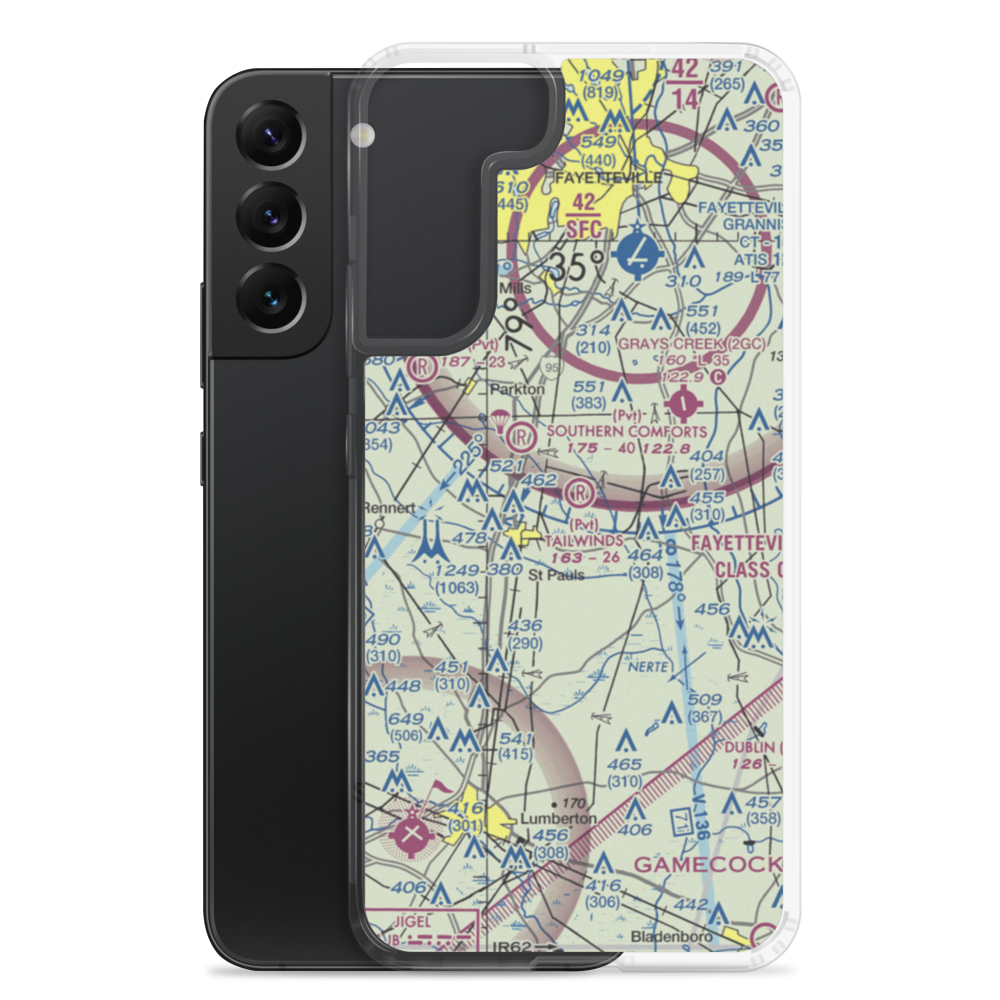 Tailwinds Airport (06NC) VFR Sectional Samsung Case Samsung Galaxy S22 Plus model shown