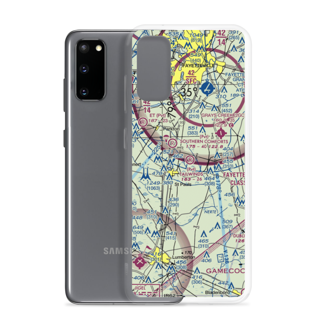Tailwinds Airport (06NC) VFR Sectional Samsung Case Samsung Galaxy S20 model shown