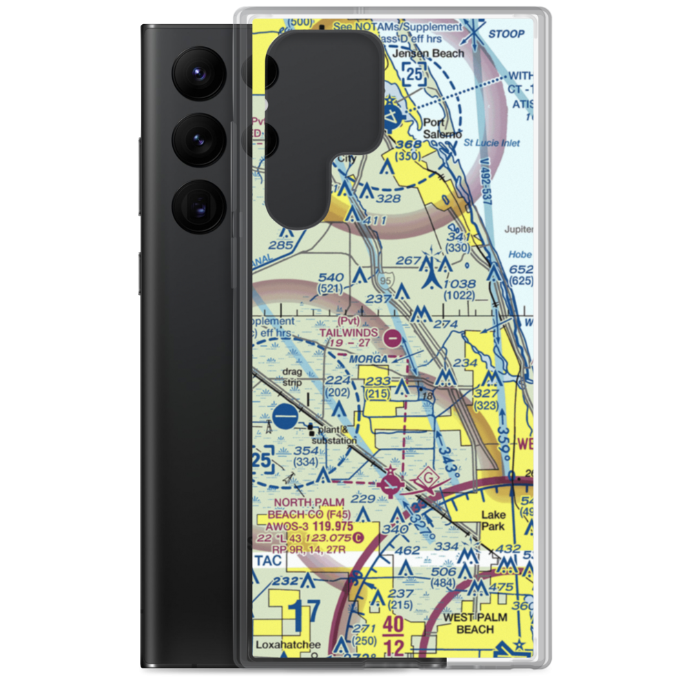 Tailwinds Airport (FD15) VFR Sectional Samsung Case Samsung Galaxy S22 Ultra model shown