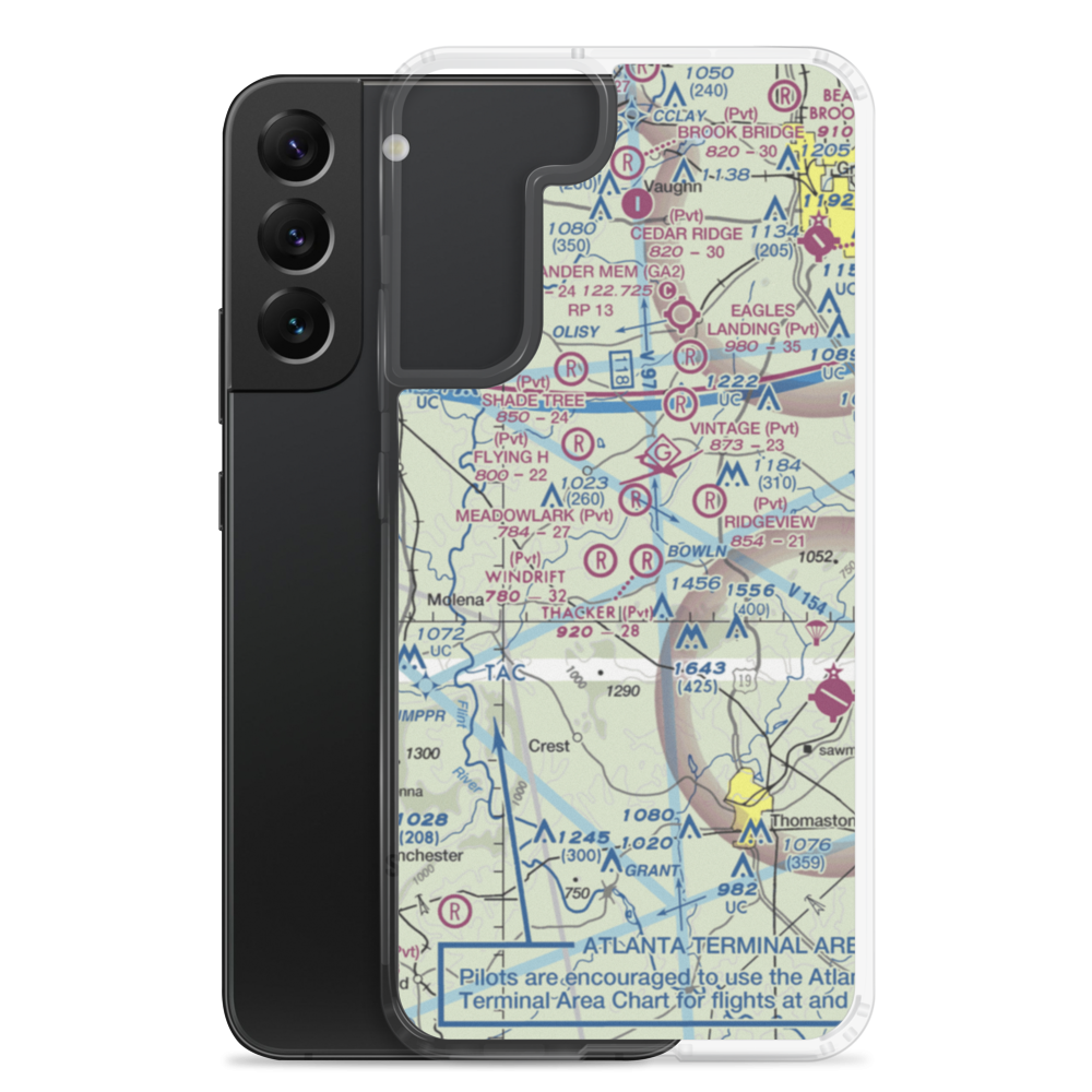 Takle Field (GA74) VFR Sectional Samsung Case Samsung Galaxy S22 Plus model shown