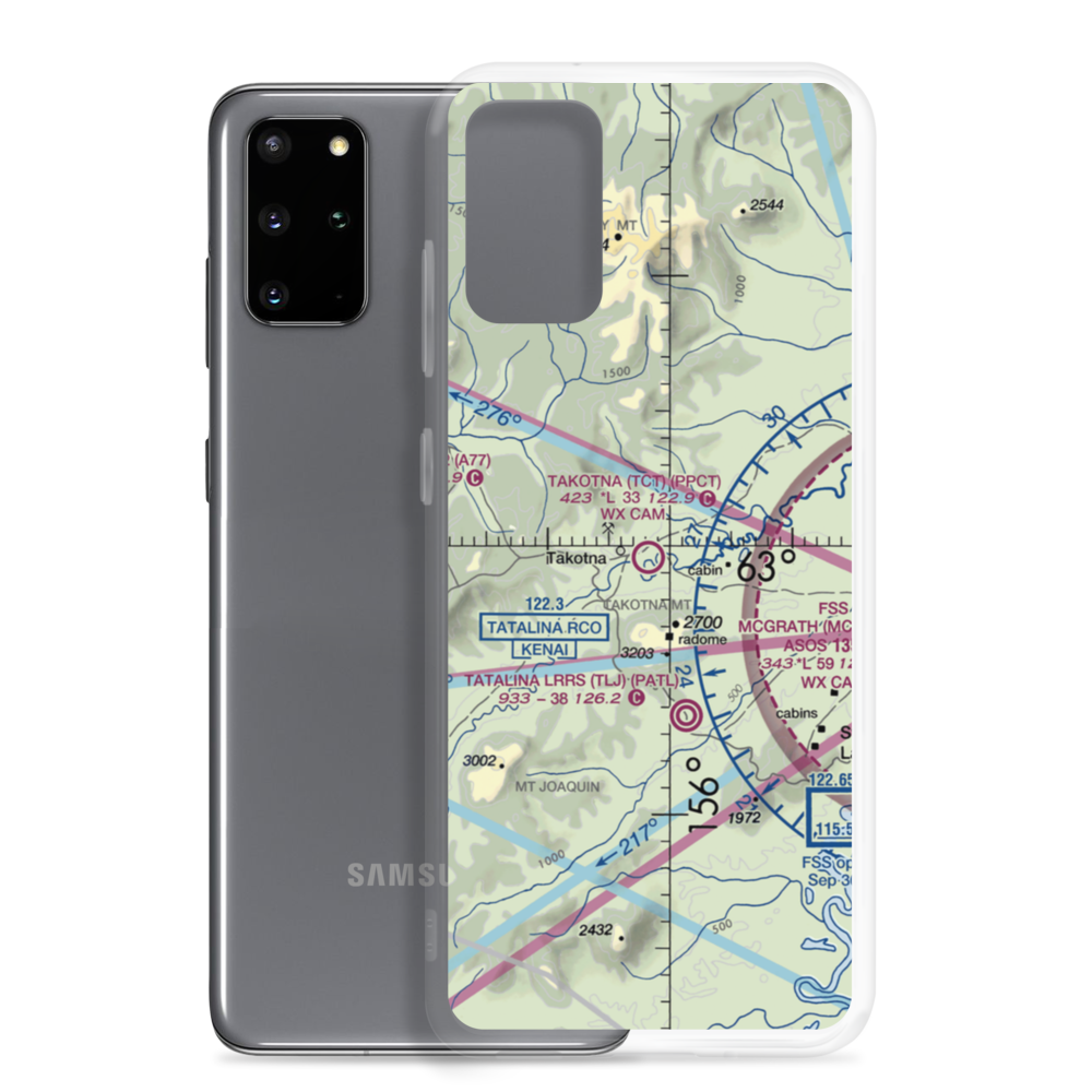 Takotna Airport (TCT) VFR Sectional Samsung Case Samsung Galaxy S20 Plus model shown