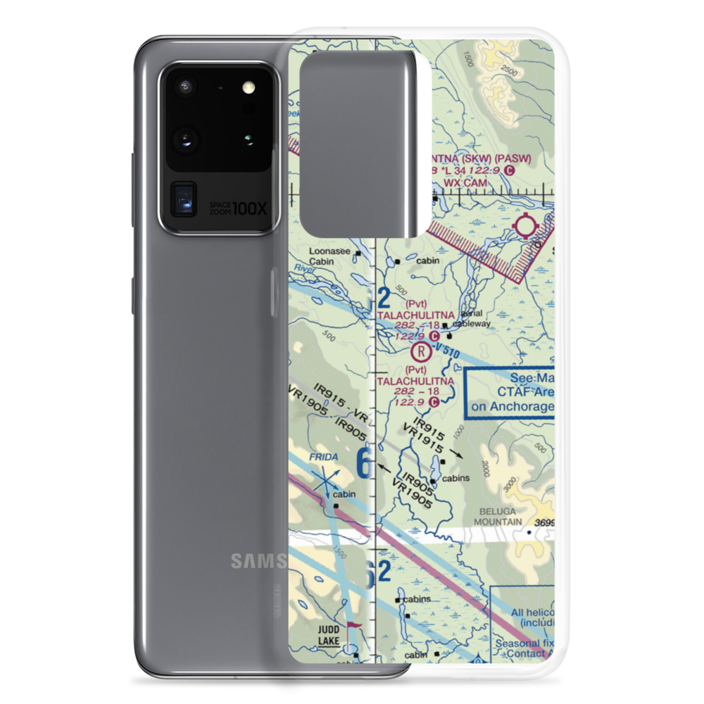Talachulitna River Airport (1AK6) VFR Sectional Samsung Case Samsung Galaxy S20 Ultra model shown