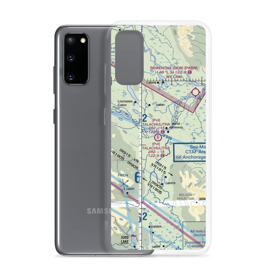 Talachulitna River Airport (1AK6) VFR Sectional Samsung Case Samsung Galaxy S20 model shown