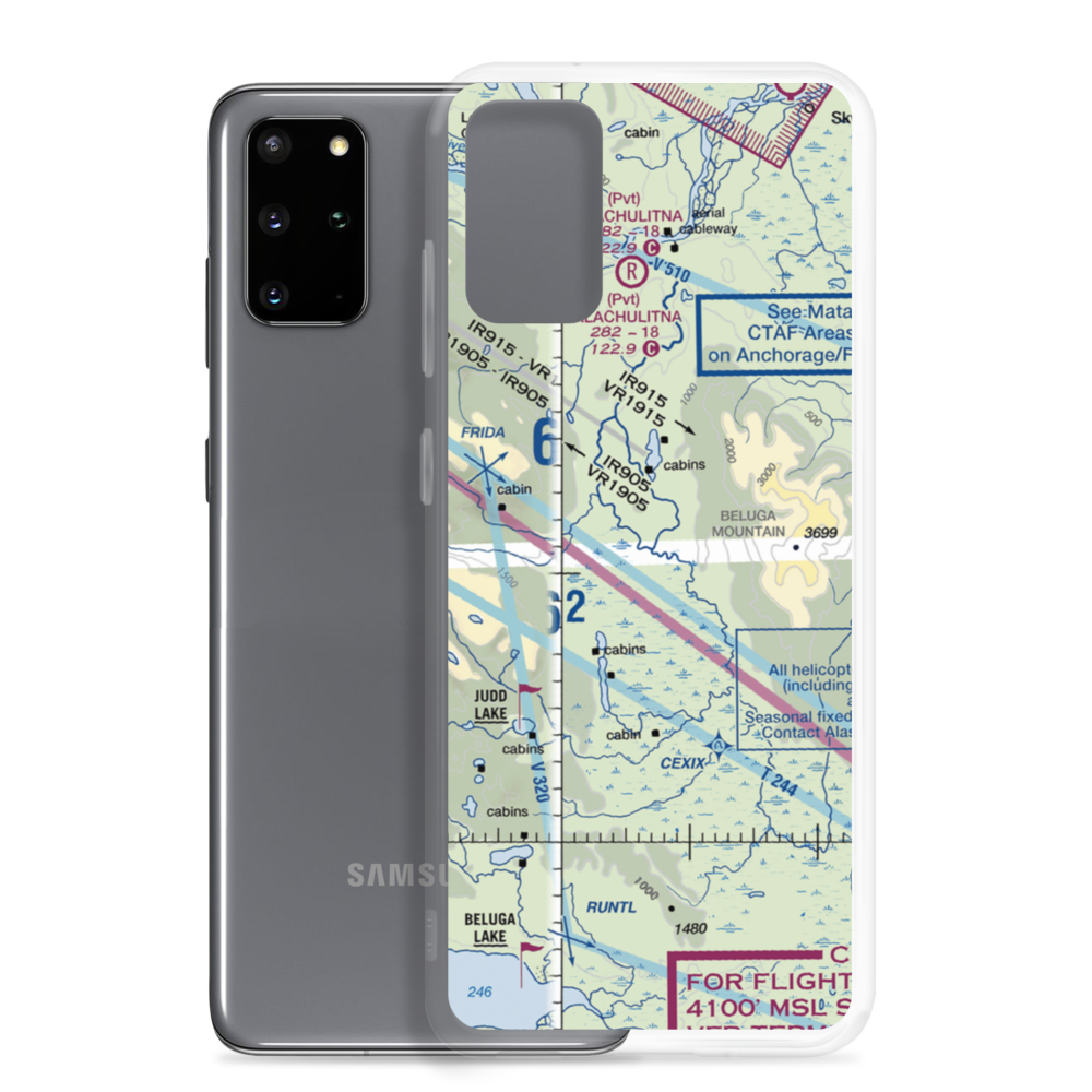 Talaheim Airport (1AK8) VFR Sectional Samsung Case Samsung Galaxy S20 Plus model shown