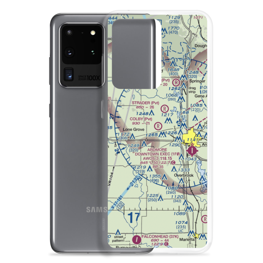 Taliaferro Field (OK23) VFR Sectional Samsung Case Samsung Galaxy S20 Ultra model shown