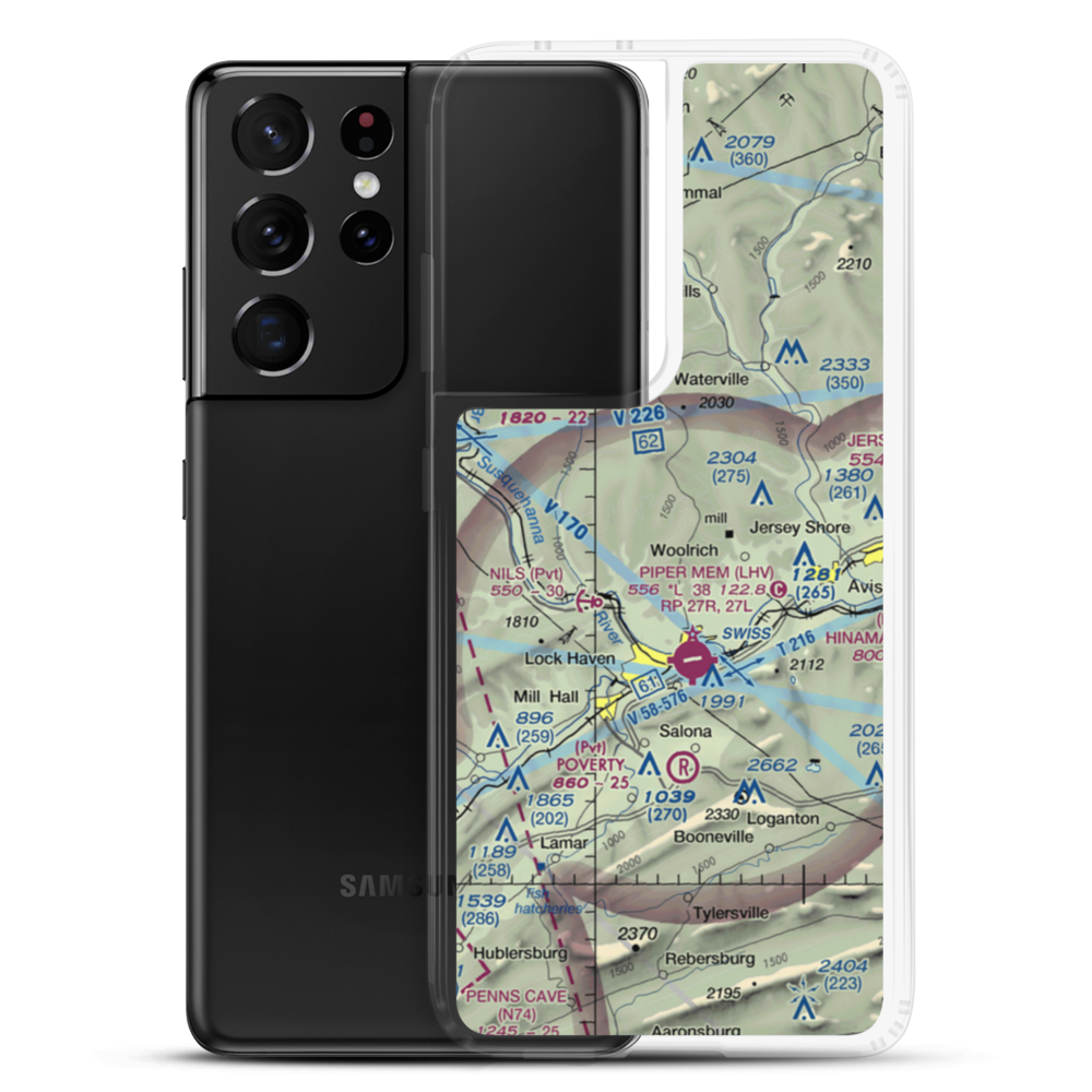 Tall Pines Airfield (6PA8) VFR Sectional Samsung Case Samsung Galaxy S21 Ultra model shown