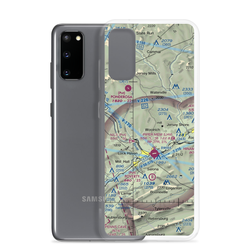 Tall Pines Airfield (6PA8) VFR Sectional Samsung Case Samsung Galaxy S20 model shown