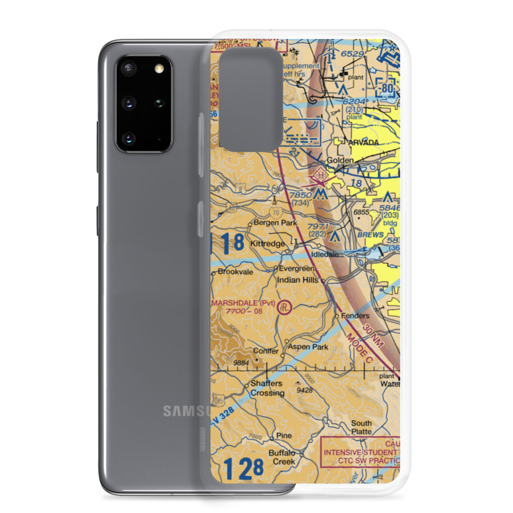 Tall Timber Airport (CD28) VFR Sectional Samsung Case Samsung Galaxy S20 Plus model shown
