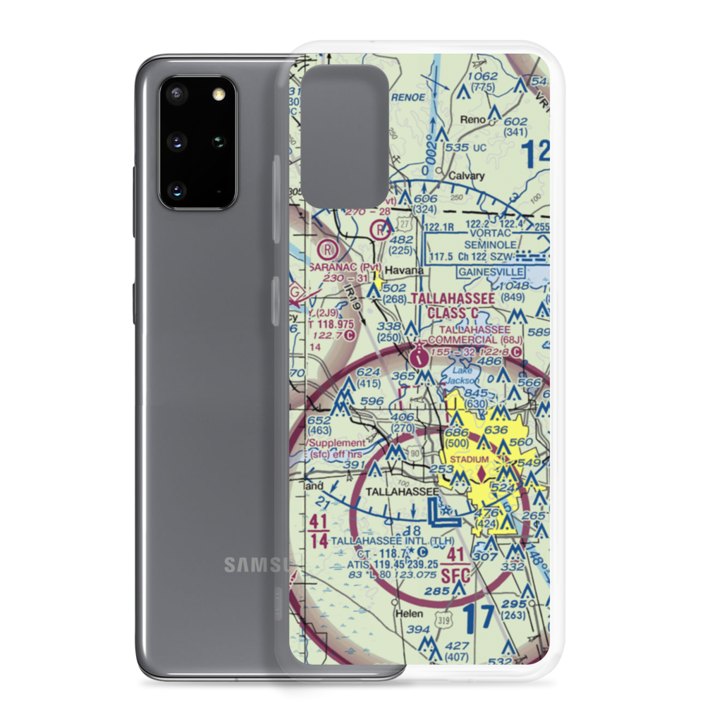 Tallahassee Commercial Airport (68J) VFR Sectional Samsung Case Samsung Galaxy S20 Plus model shown