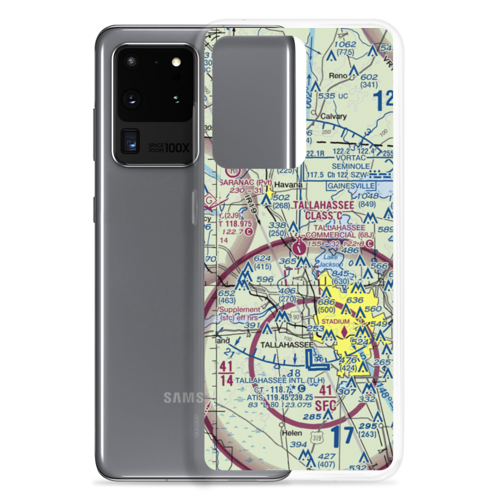 Tallahassee Commercial Airport (68J) VFR Sectional Samsung Case Samsung Galaxy S20 Ultra model shown