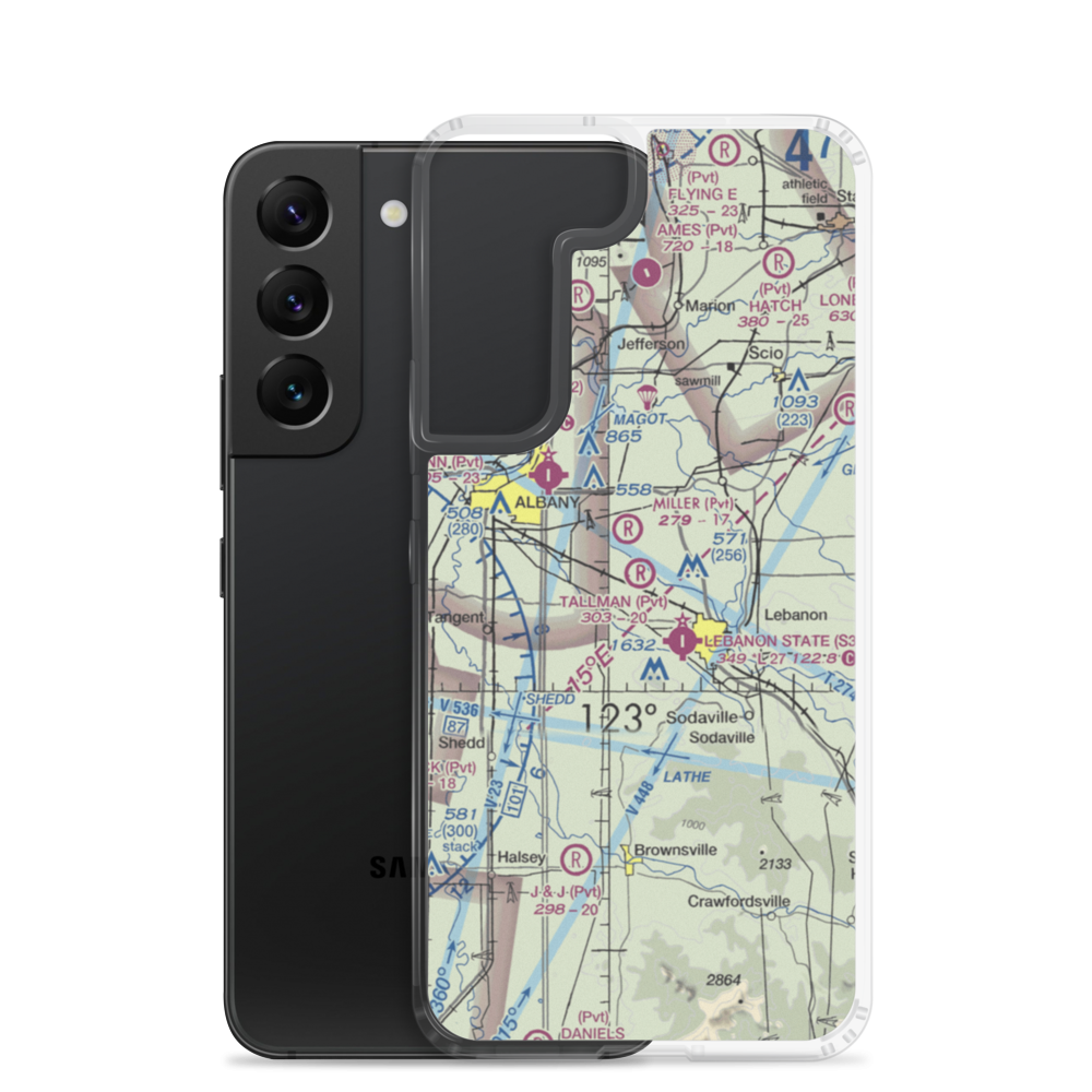 Tallman Airport (88OR) VFR Sectional Samsung Case Samsung Galaxy S22 model shown