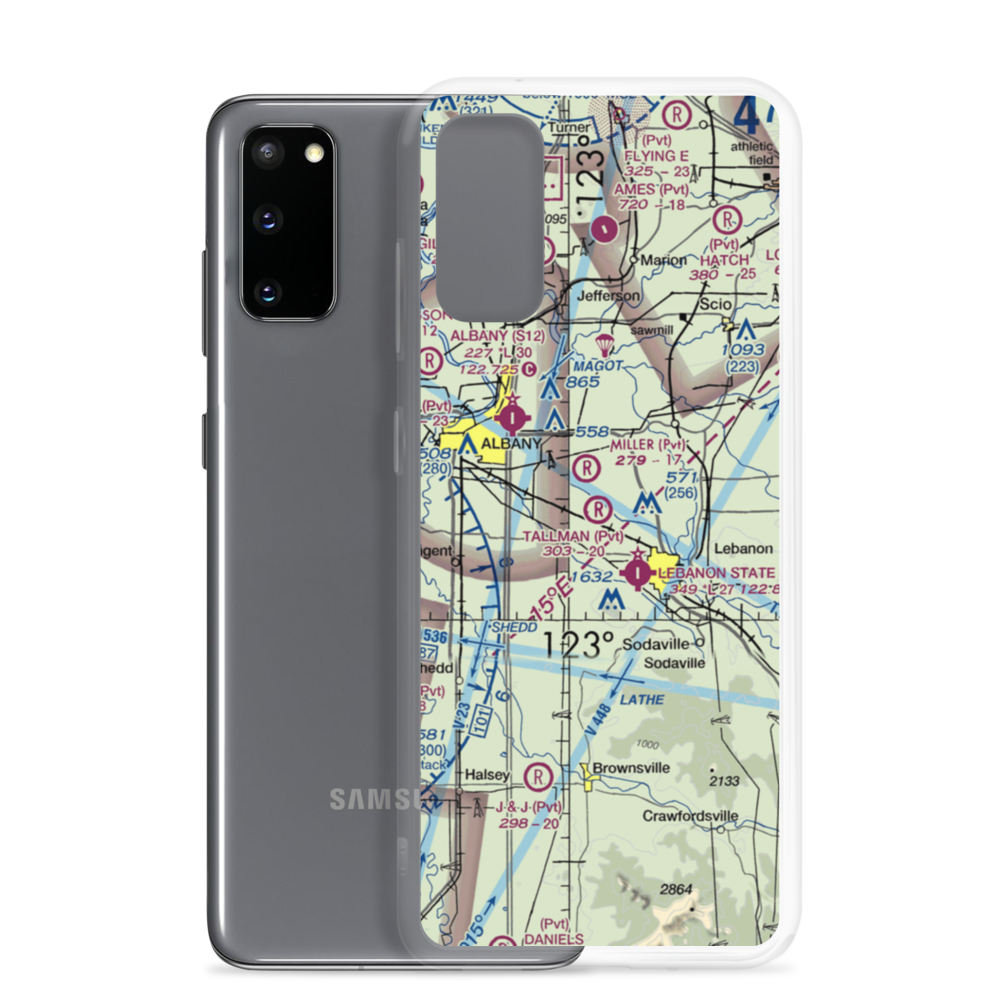 Tallman Airport (88OR) VFR Sectional Samsung Case Samsung Galaxy S20 model shown