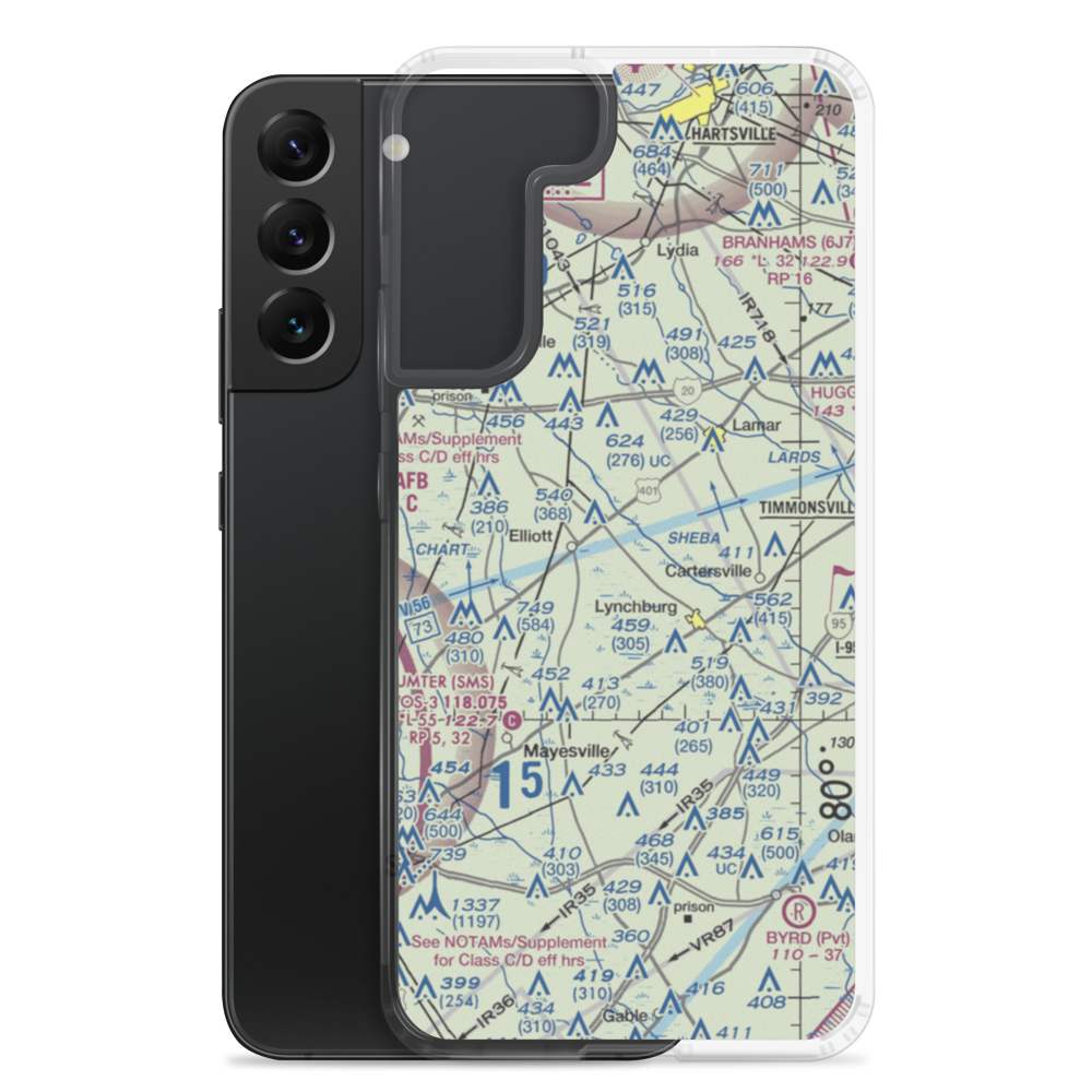Tallon Field (SC27) VFR Sectional Samsung Case Samsung Galaxy S22 Plus model shown