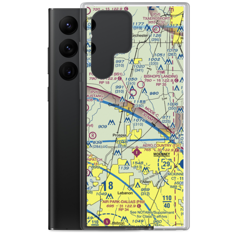 Tallows Field (79TS) VFR Sectional Samsung Case Samsung Galaxy S22 Ultra model shown