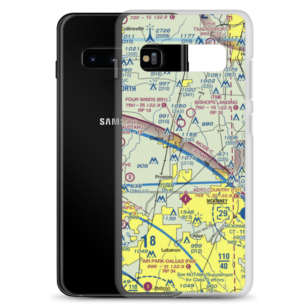 Tallows Field (79TS) VFR Sectional Samsung Case Samsung Galaxy S10+ model shown