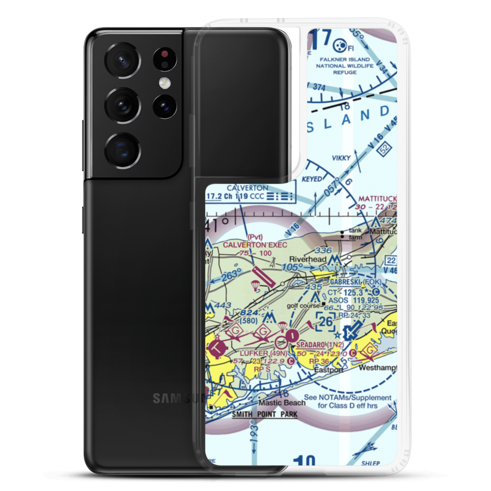 Talmage Field (03NY) VFR Sectional Samsung Case Samsung Galaxy S21 Ultra model shown