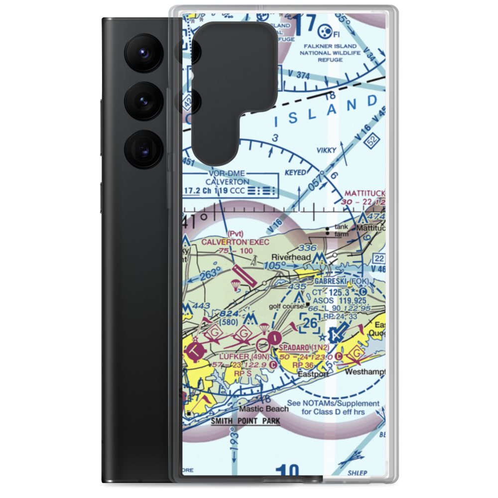 Talmage Field (03NY) VFR Sectional Samsung Case Samsung Galaxy S22 Ultra model shown