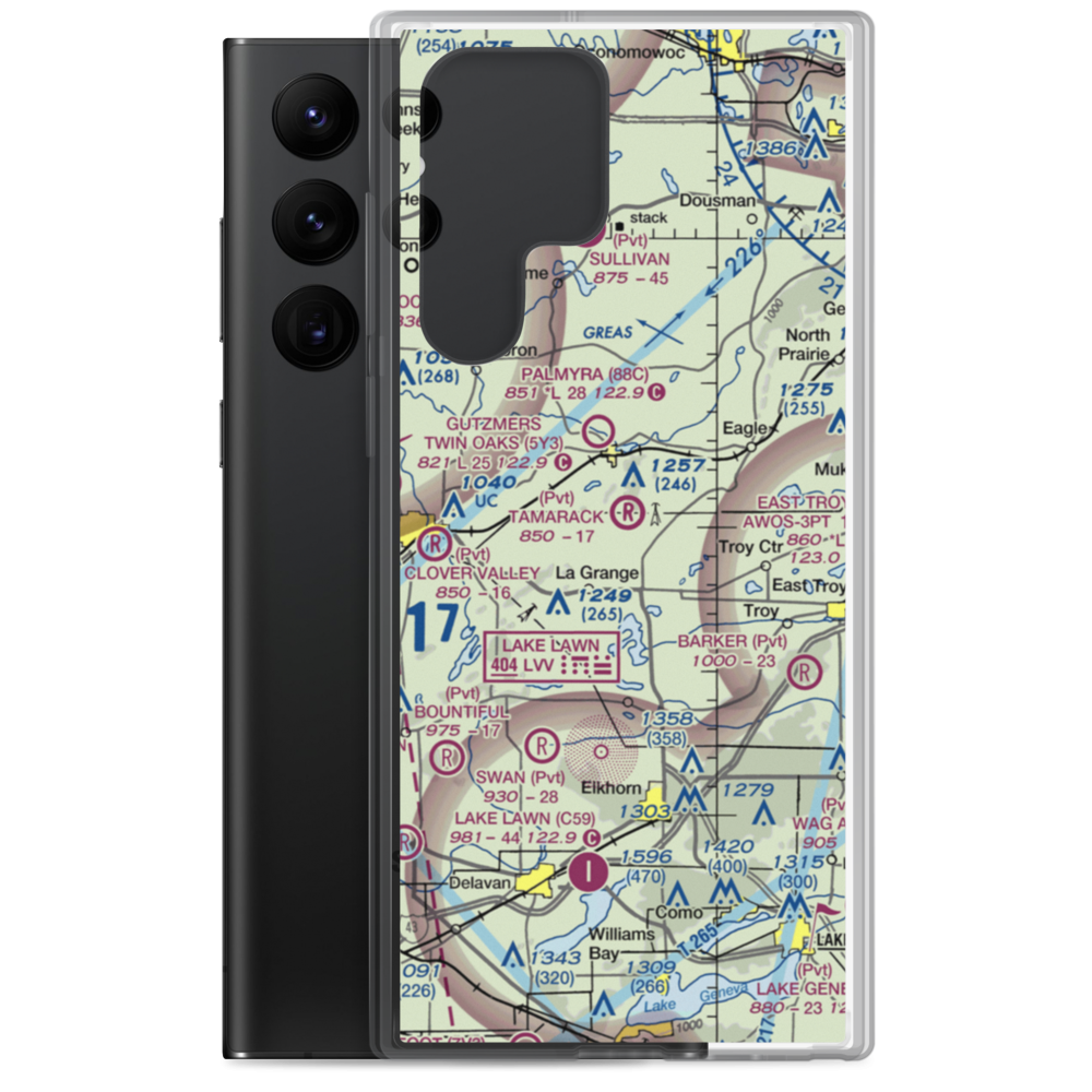 Tamarack Airport (9WI5) VFR Sectional Samsung Case Samsung Galaxy S22 Ultra model shown