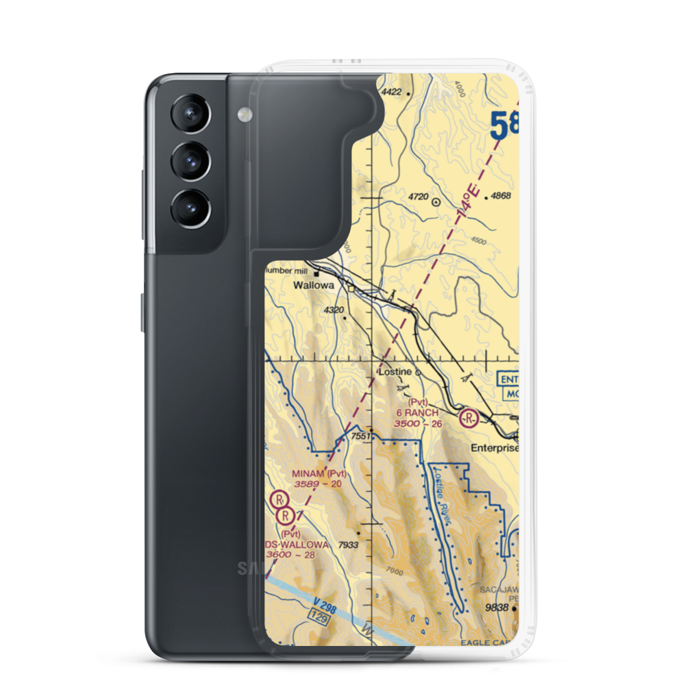 Tamarack Springs Ranch Airport (83OR) VFR Sectional Samsung Case Samsung Galaxy S21 model shown