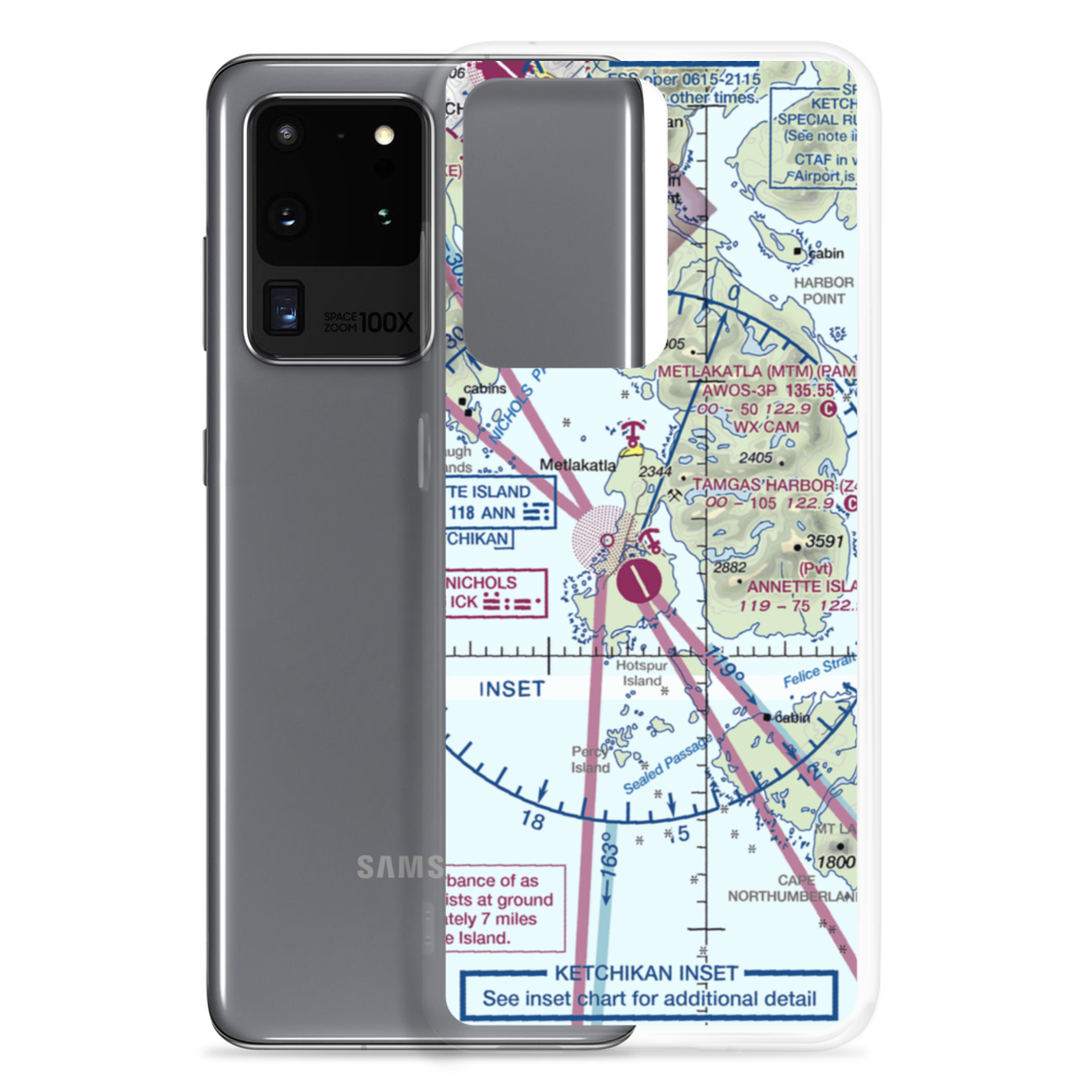 Tamgas Harbor Seaplane Base (Z43) VFR Sectional Samsung Case Samsung Galaxy S20 Ultra model shown