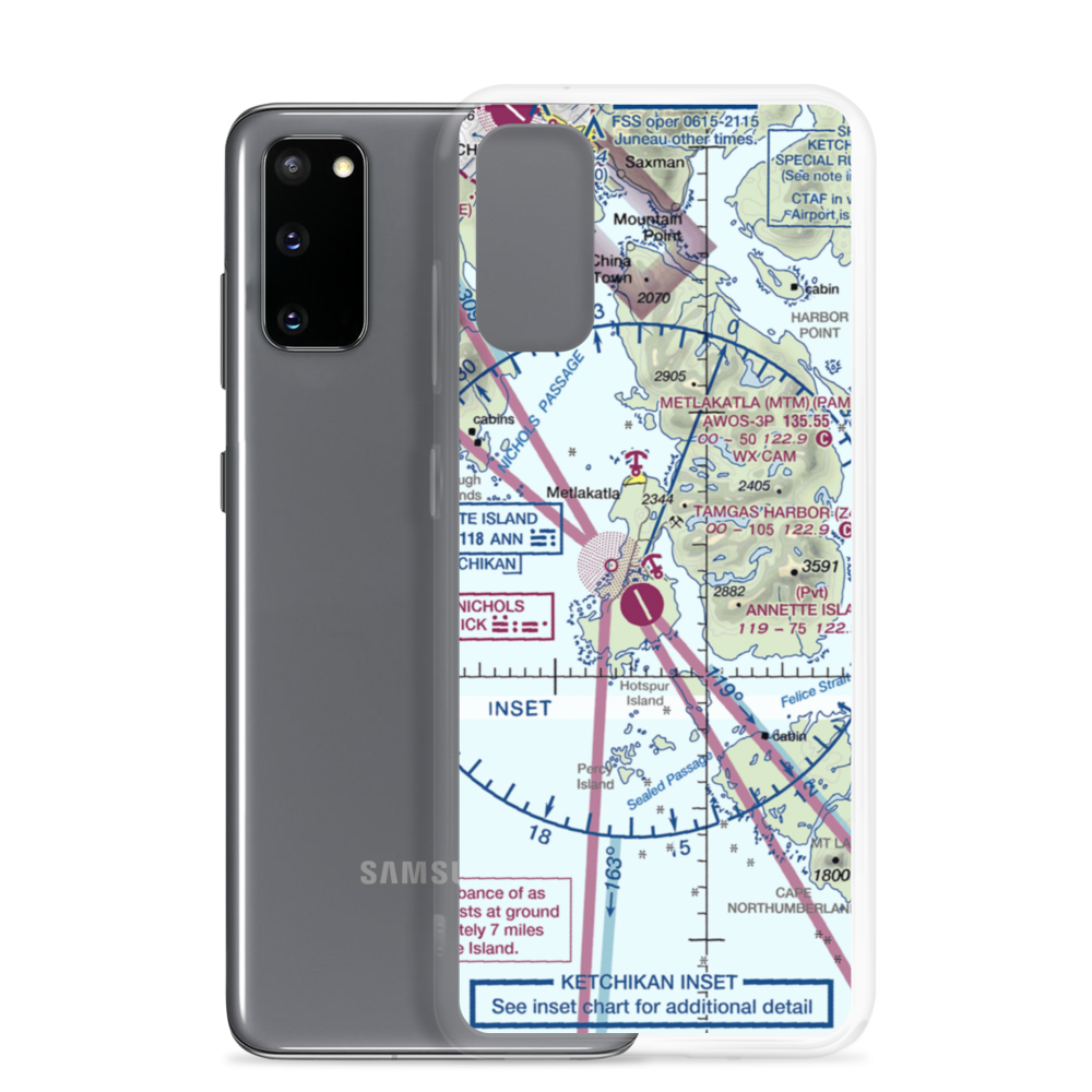 Tamgas Harbor Seaplane Base (Z43) VFR Sectional Samsung Case Samsung Galaxy S20 model shown