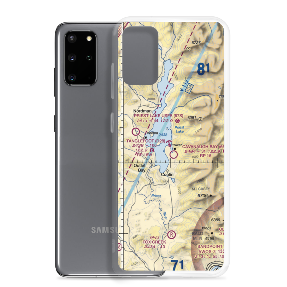 Tanglefoot Seaplane Base (D28) VFR Sectional Samsung Case Samsung Galaxy S20 Plus model shown
