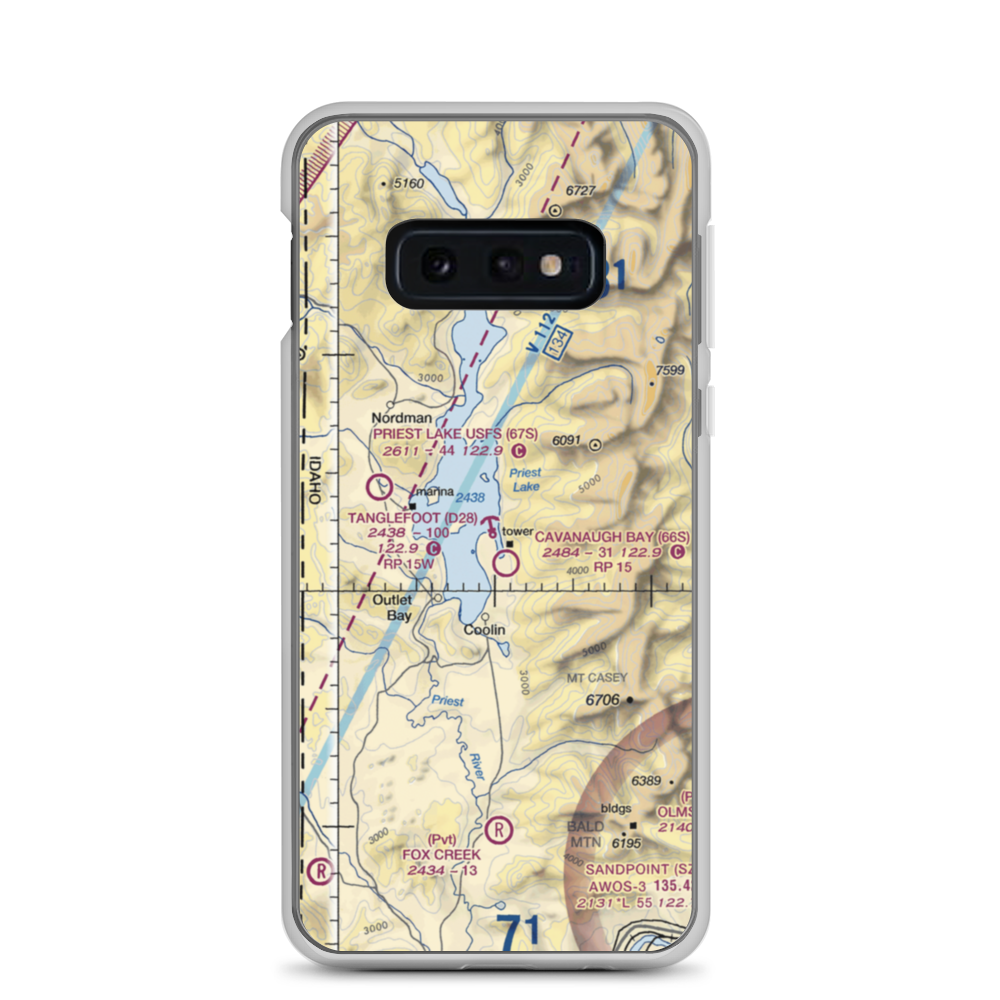 Tanglefoot Seaplane Base (D28) VFR Sectional Samsung Case Samsung Galaxy S10e model shown
