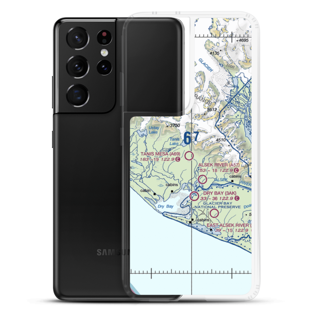 Tanis Mesa Airport (A69) VFR Sectional Samsung Case Samsung Galaxy S21 Ultra model shown