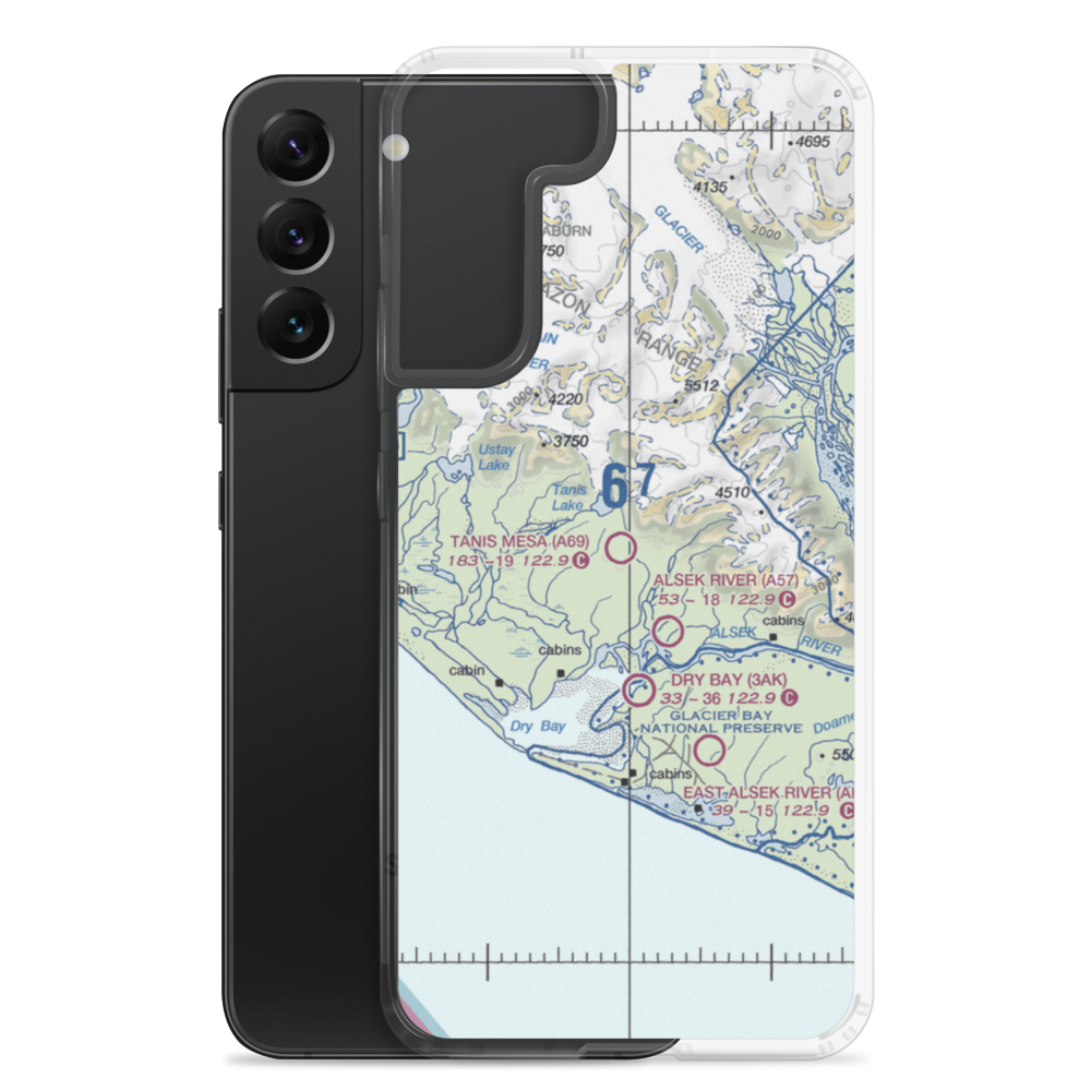Tanis Mesa Airport (A69) VFR Sectional Samsung Case Samsung Galaxy S22 Plus model shown