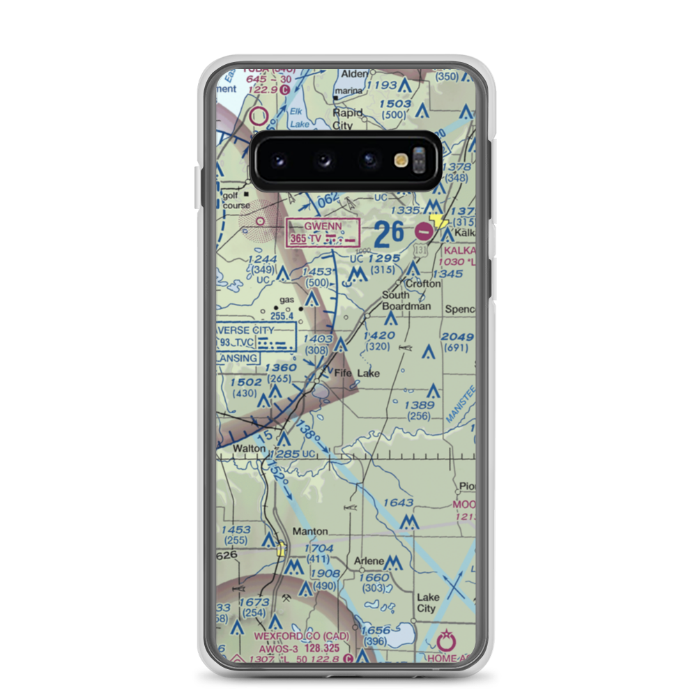 Tannehill Airfield (MI60) VFR Sectional Samsung Case Samsung Galaxy S10 model shown