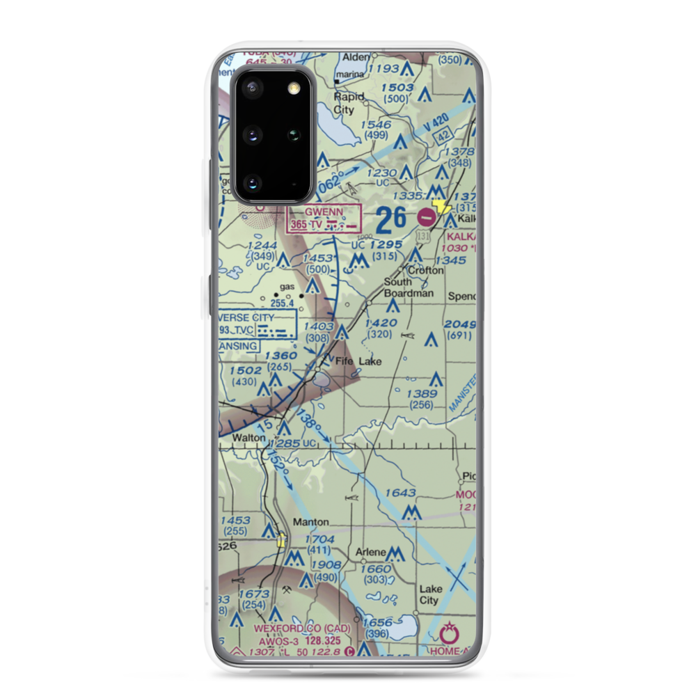 Tannehill Airfield (MI60) VFR Sectional Samsung Case Samsung Galaxy S20 Plus model shown