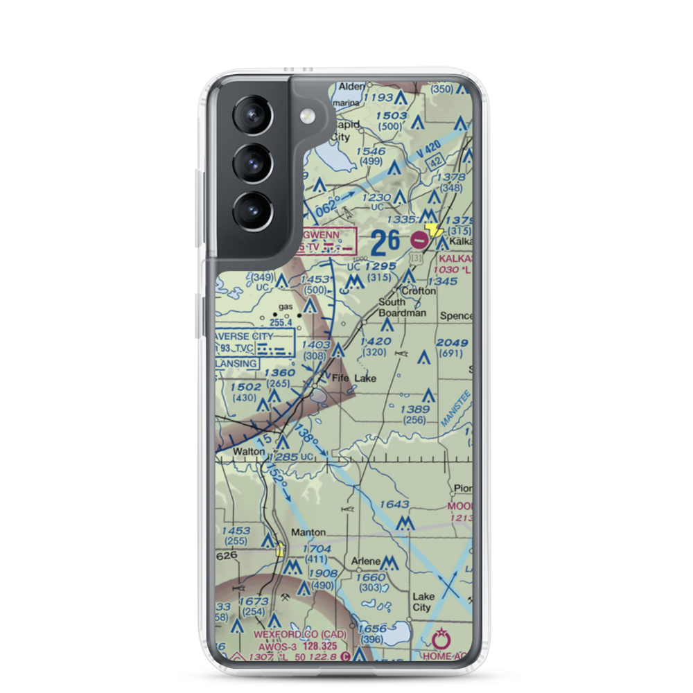 Tannehill Airfield (MI60) VFR Sectional Samsung Case Samsung Galaxy S21 model shown