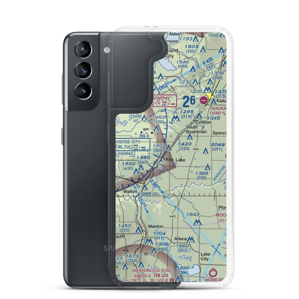Tannehill Airfield (MI60) VFR Sectional Samsung Case Samsung Galaxy S21 model shown