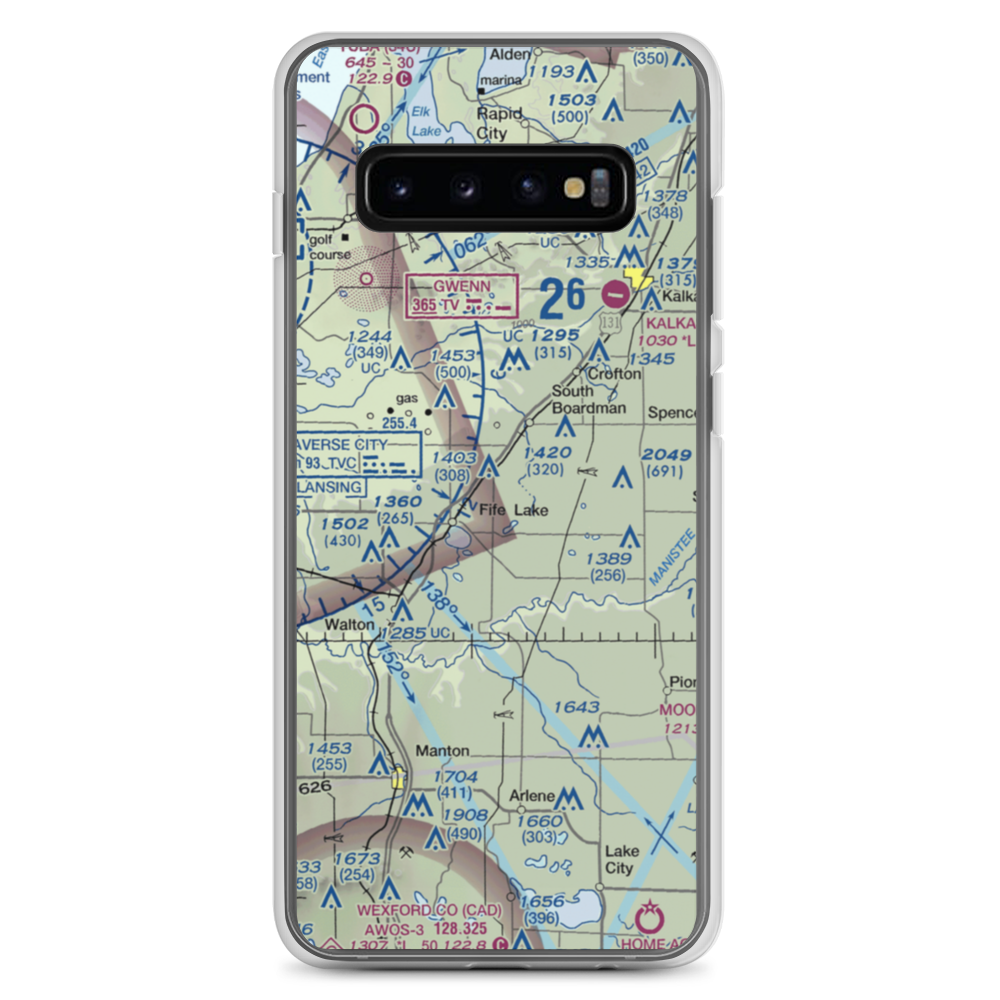 Tannehill Airfield (MI60) VFR Sectional Samsung Case Samsung Galaxy S10+ model shown