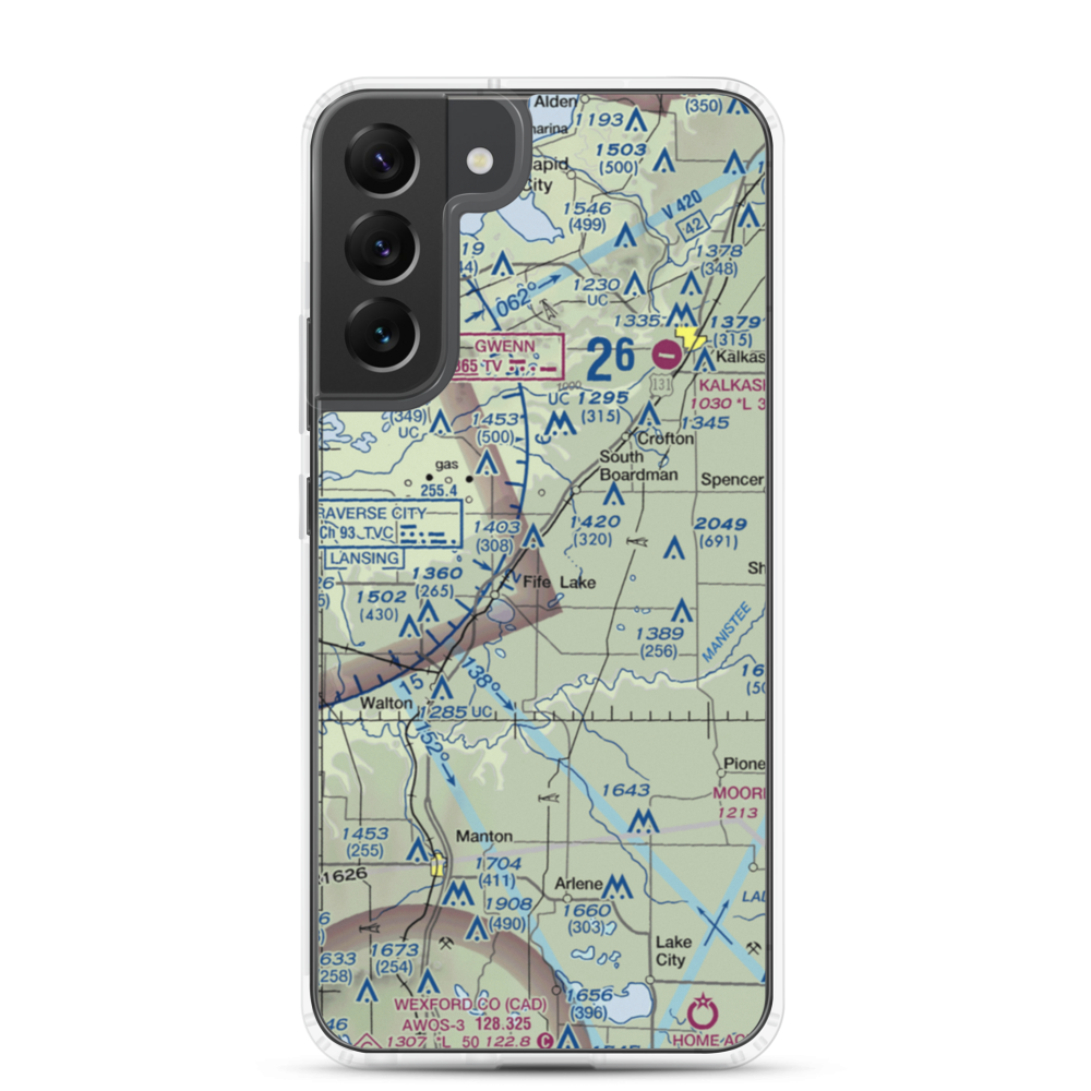 Tannehill Airfield (MI60) VFR Sectional Samsung Case Samsung Galaxy S22 Plus model shown