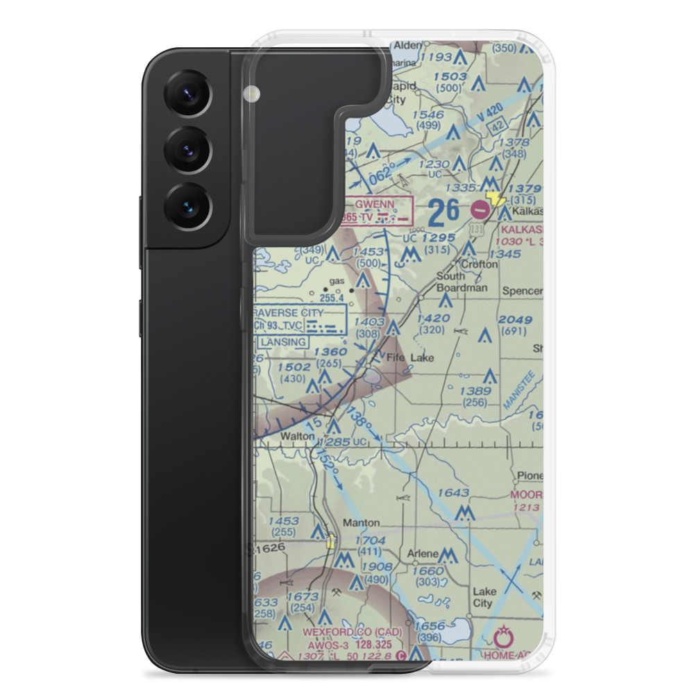 Tannehill Airfield (MI60) VFR Sectional Samsung Case Samsung Galaxy S22 Plus model shown