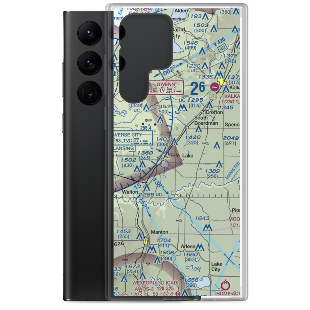Tannehill Airfield (MI60) VFR Sectional Samsung Case Samsung Galaxy S22 Ultra model shown