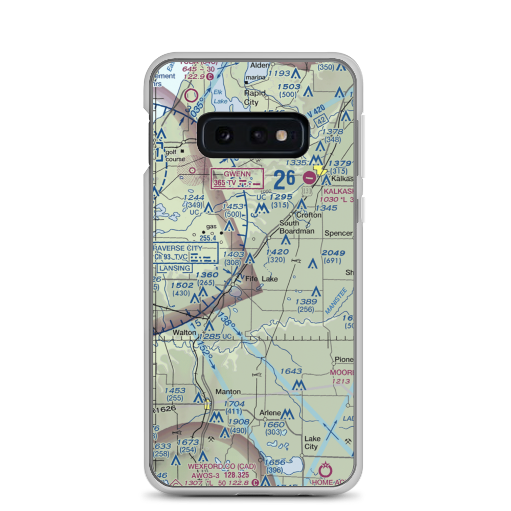 Tannehill Airfield (MI60) VFR Sectional Samsung Case Samsung Galaxy S10e model shown