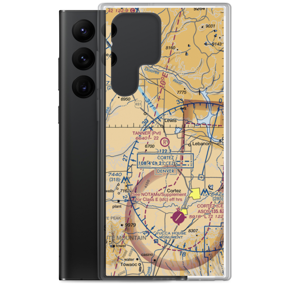 Tanner Field (CO27) VFR Sectional Samsung Case Samsung Galaxy S22 Ultra model shown