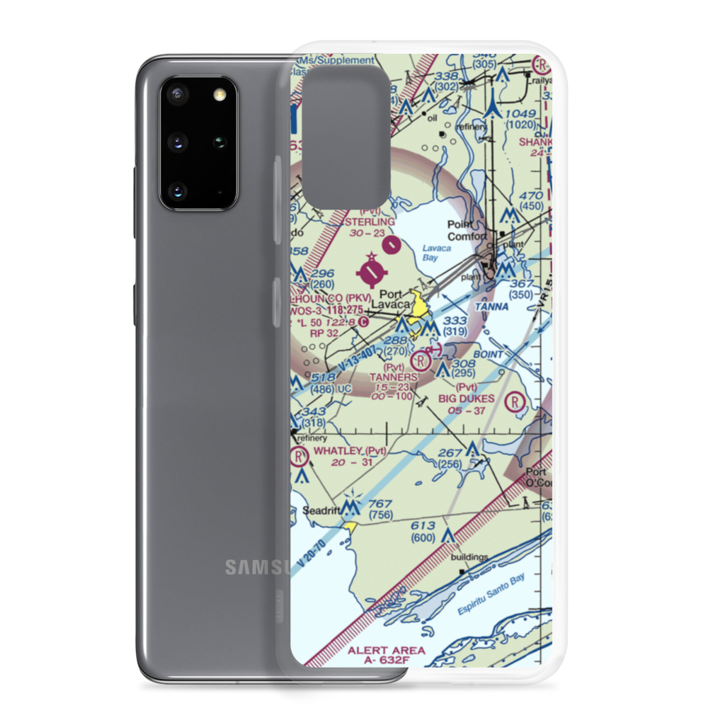 Tanner's Airport (9TE4) VFR Sectional Samsung Case Samsung Galaxy S20 Plus model shown