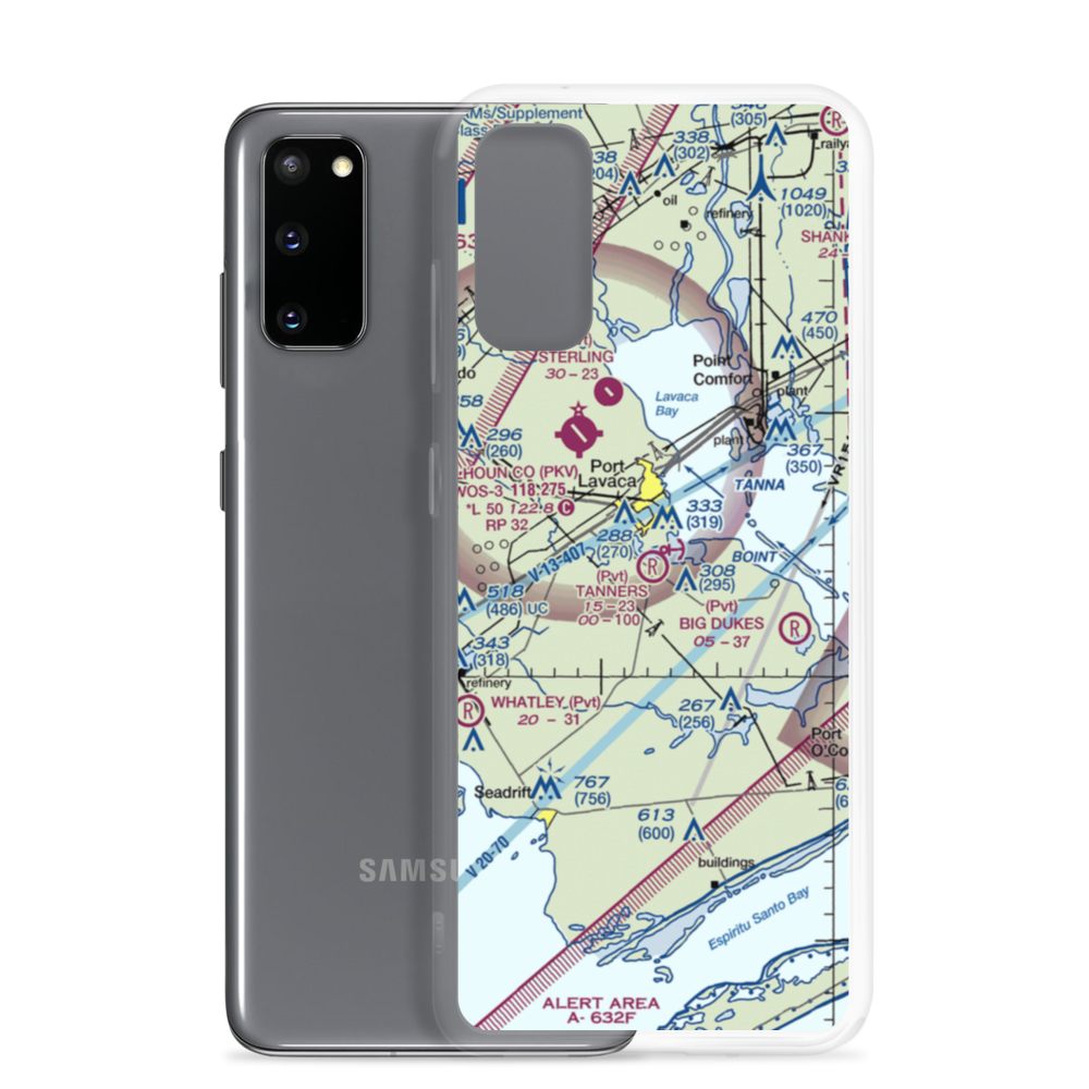 Tanner's Airport (9TE4) VFR Sectional Samsung Case Samsung Galaxy S20 model shown