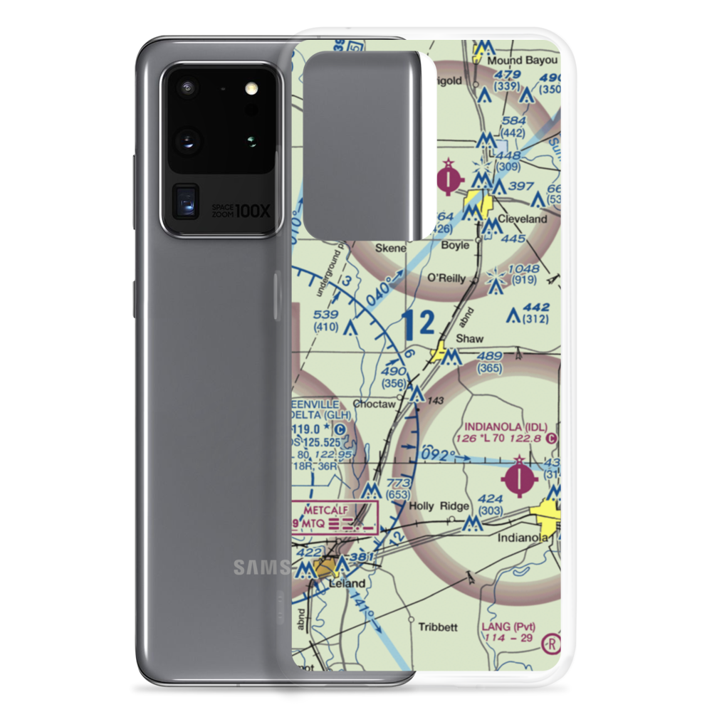 Tapley Airport (1MS0) VFR Sectional Samsung Case Samsung Galaxy S20 Ultra model shown
