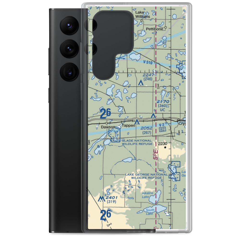 Tappen Airstrip (8NA0) VFR Sectional Samsung Case Samsung Galaxy S22 Ultra model shown