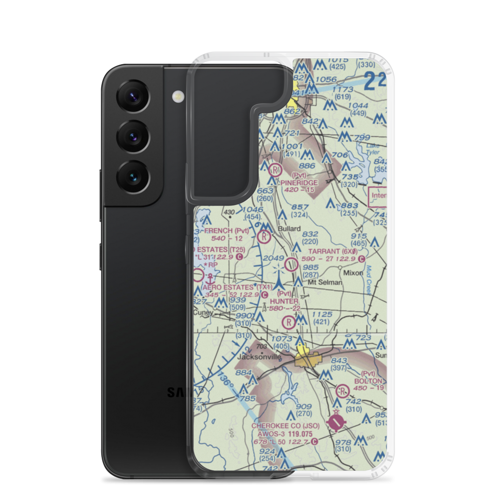 Tarrant Field (6X0) VFR Sectional Samsung Case Samsung Galaxy S22 model shown