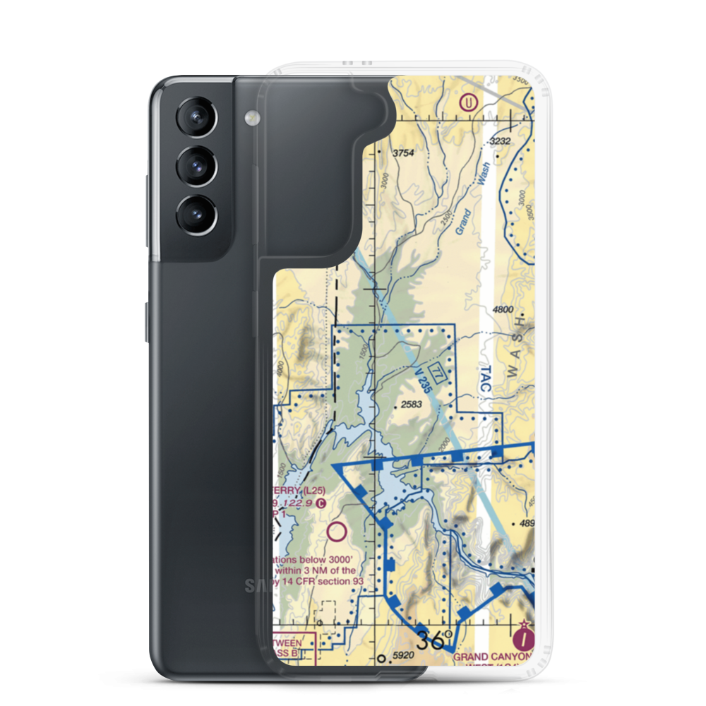 Tassi Airport (US-0033) VFR Sectional Samsung Case Samsung Galaxy S21 model shown