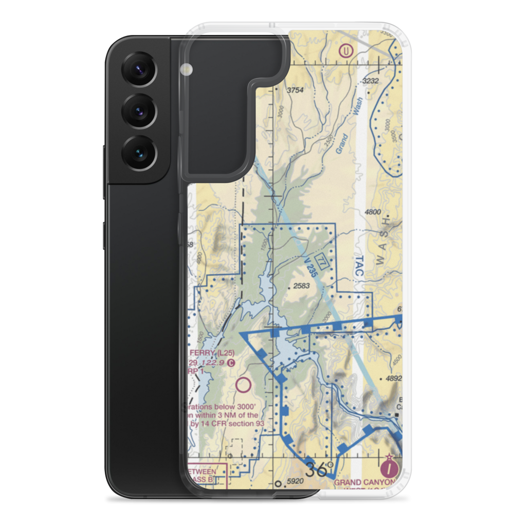 Tassi Airport (US-0033) VFR Sectional Samsung Case Samsung Galaxy S22 Plus model shown