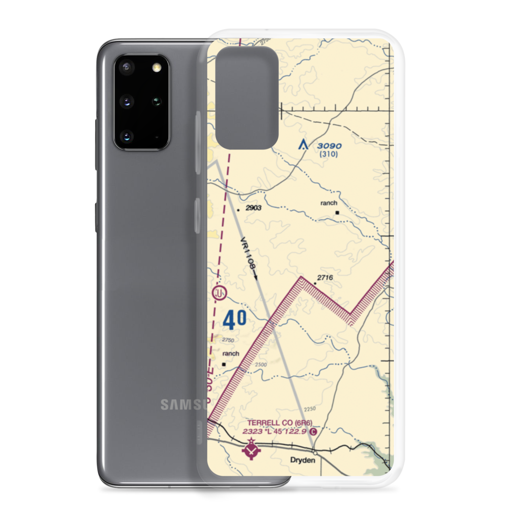Tate Ranch Airport (0TA3) VFR Sectional Samsung Case Samsung Galaxy S20 Plus model shown